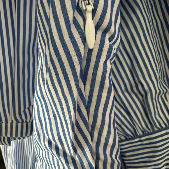 J. Crew Tiered Blue and White Striped Dress NWT - Picture 6 of 7